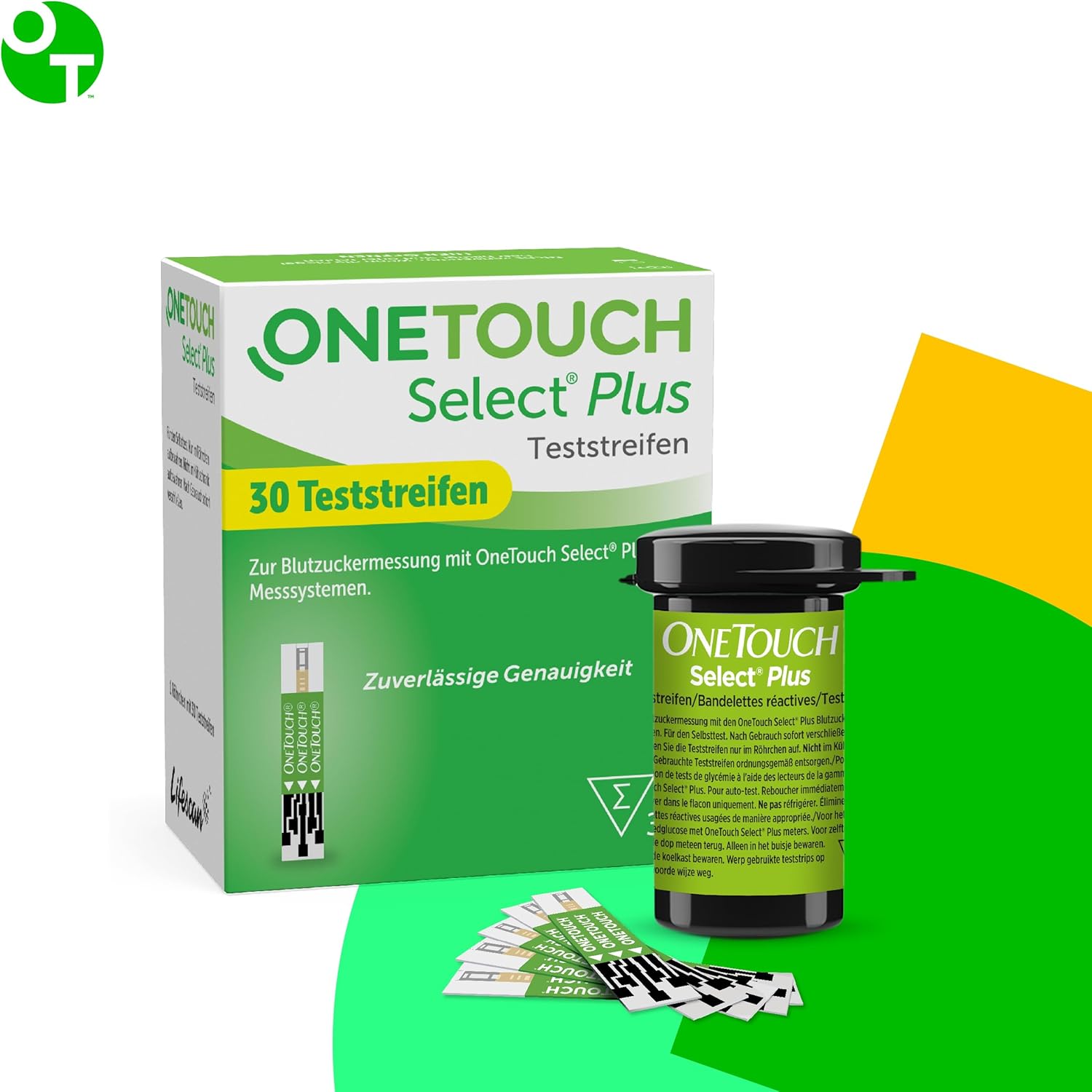 OneTouch Select Plus Teststreifen: 30 Blutzucker-Teststreifen, kompatibel mit dem OneTouch Select Plus Blutzuckermessgerät – Bild 7