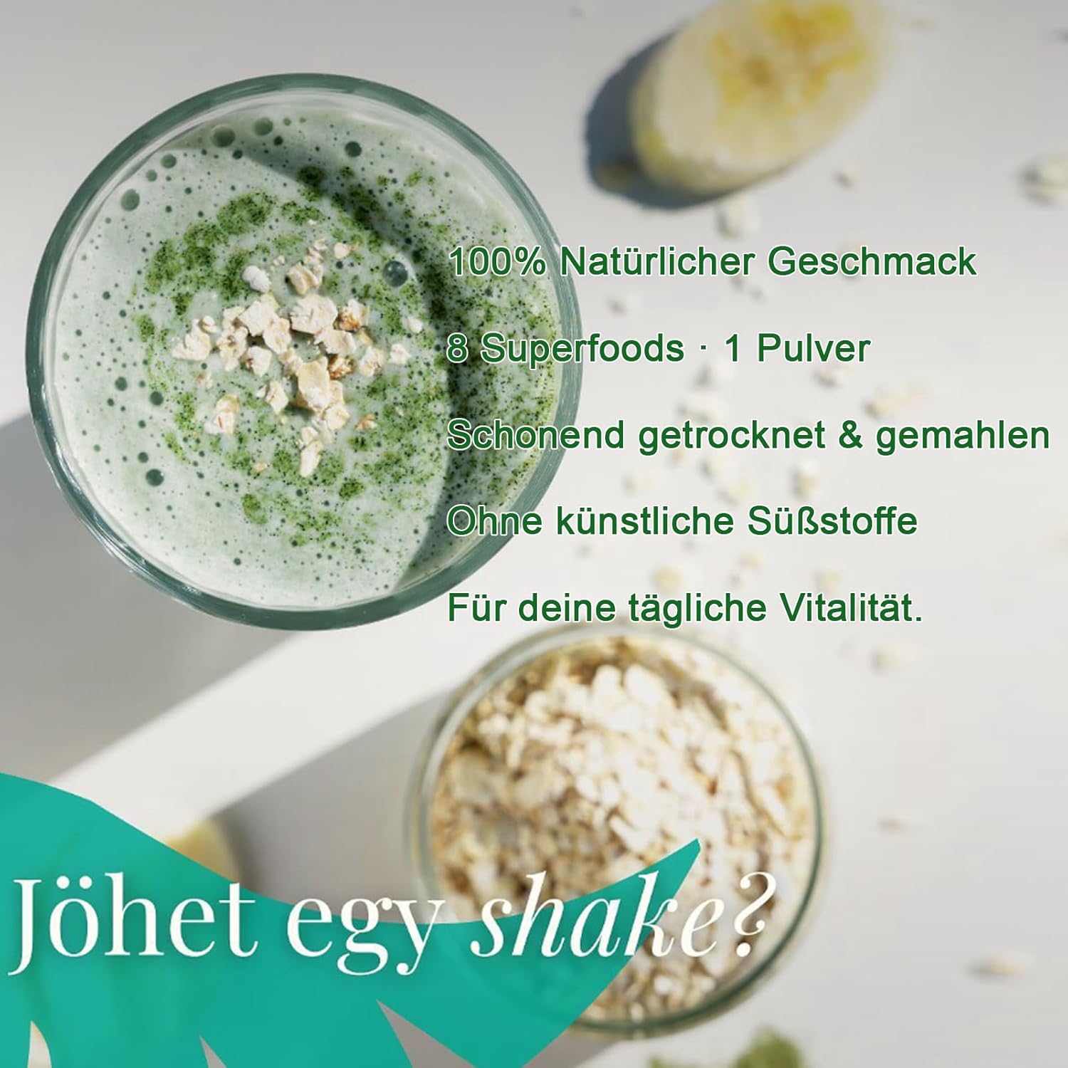 UKKO Vital Greens 500 g Superfood-Pulver mit Spirulina, Matcha und Weizengras, unterstützt Immunsystem, Energie und Verdauung, 100 % natürlich, vegan, deutsche Qualitätskontrolle – Bild 5