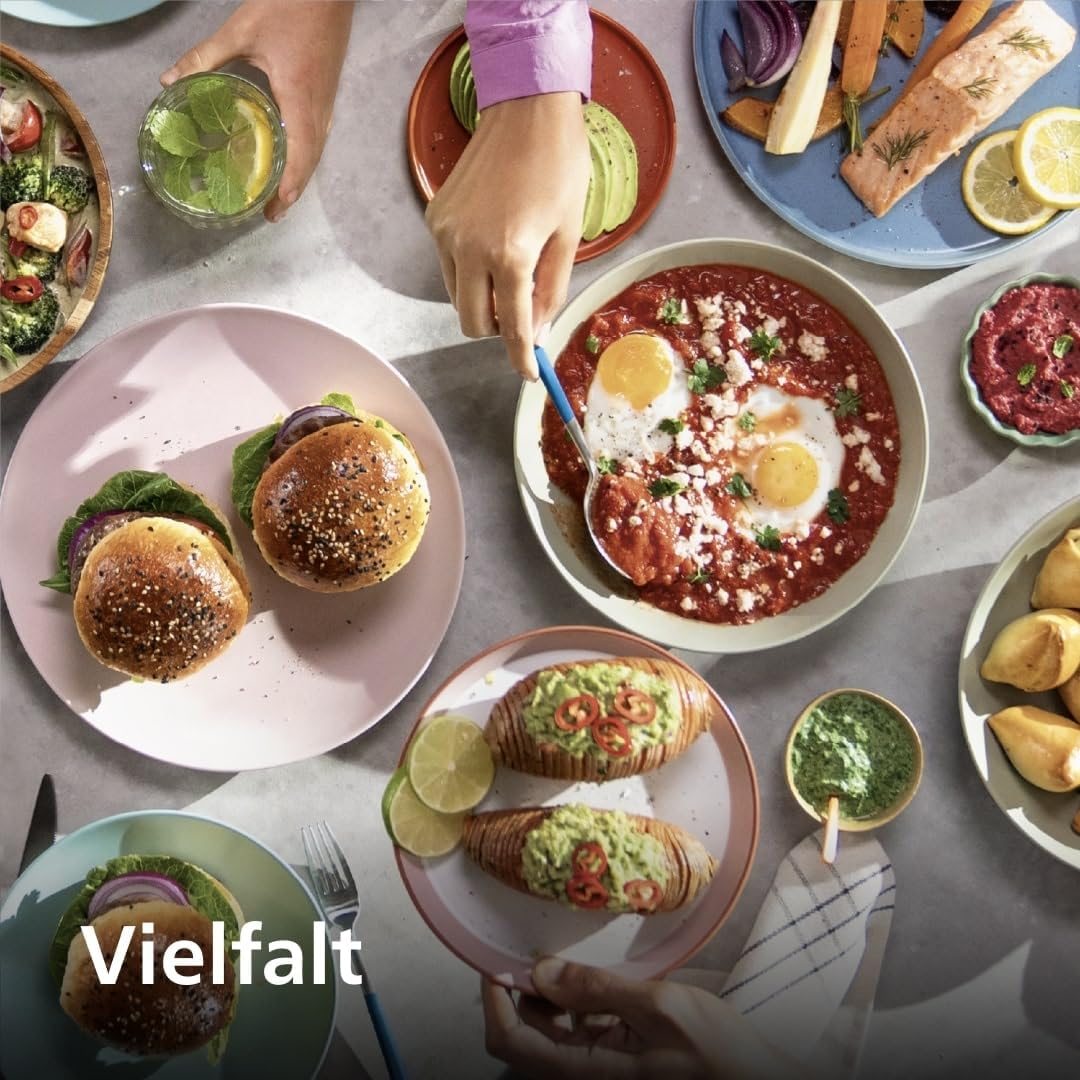 Philips Airfryer 3000 Series Heißluftfritteuse mit 4,2 l, Sichtfenster, 16 Garmethoden, RapidAir Plus-Technologie, Fettentfernung, HomeID-Rezept-App, mühelose Reinigung (NA320/00) – Bild 8