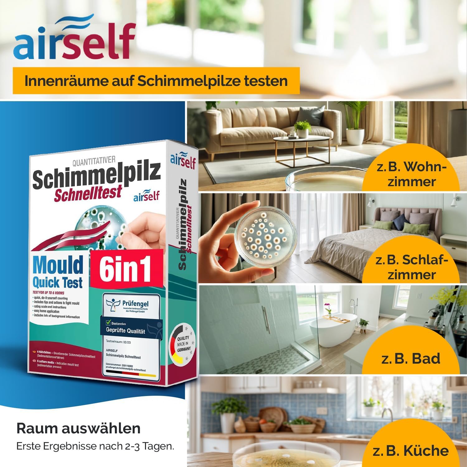 Schimmeltest | Bei Schimmel in der Wohnung die Raumluft prüfen – Schimmel-Schnelltest – Bild 3