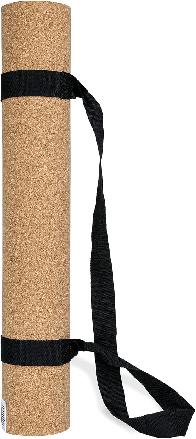 XXL rutschfeste Yogamatte, Kork und Naturkautschuk, 190 cm, extra lang, Tragegurt, nachhaltige Yogamatte, große Überlänge – Bild 2