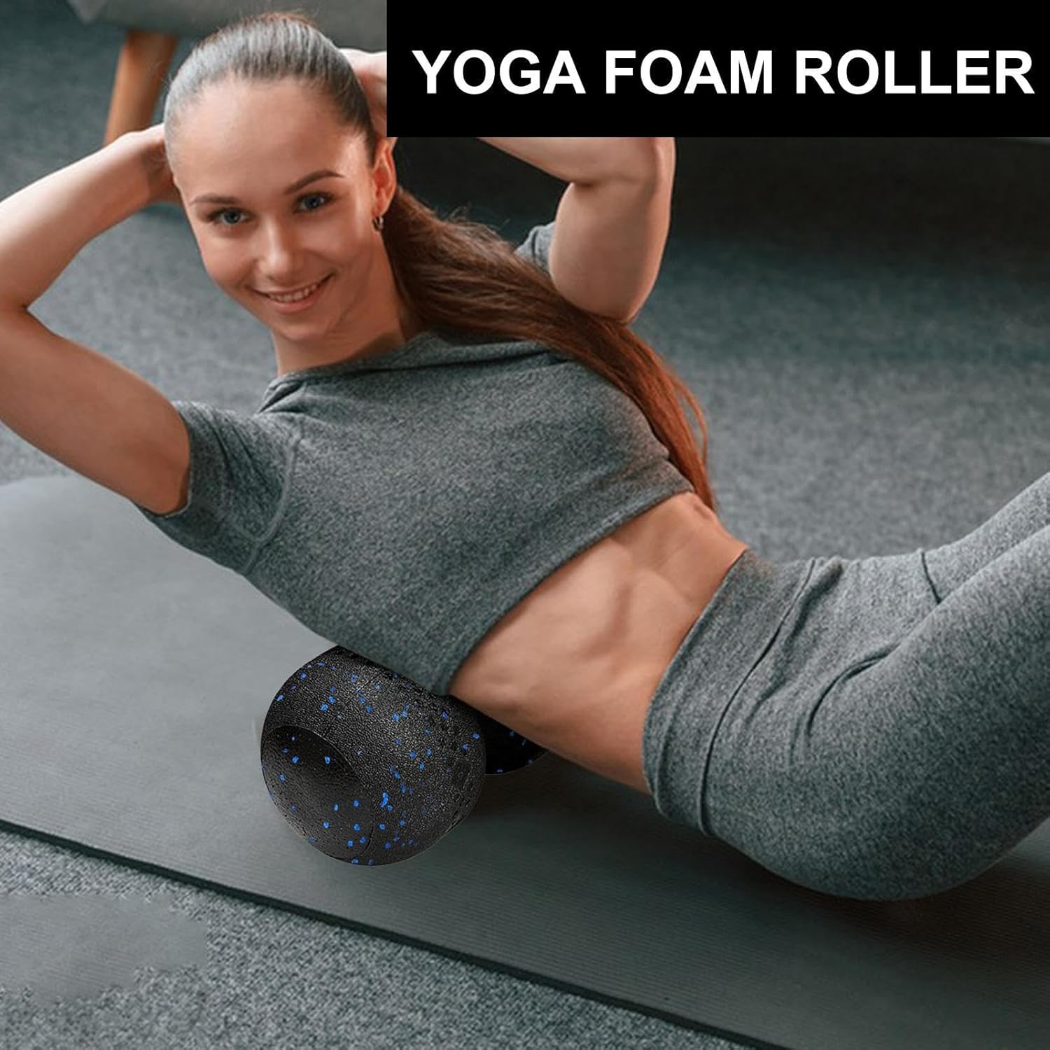 -Faszienrolle, hochdicht, langlebig und leicht Tiefenmassage für Muskelregeneration und Fußbeweglichkeit – ideal für Yoga, Pilates, Unterwegs, alle Fitnesslevel – Bild 6