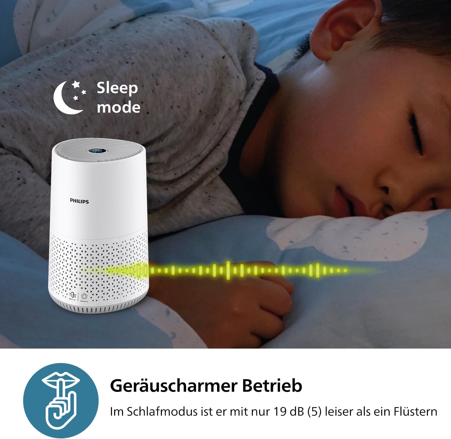 Philips Luftreiniger 600 Serie, energieeffizient mit Smart Sensor, für Allergiker, HEPA-Filter entfernt 99,97 % der Schadstoffe, deckt bis zu 44 m² ab, App-Steuerung, weiß (AC0651/10) – Bild 8