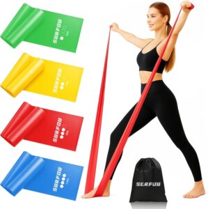 SURFOU Fitnessbänder-Set mit 4 Wid...