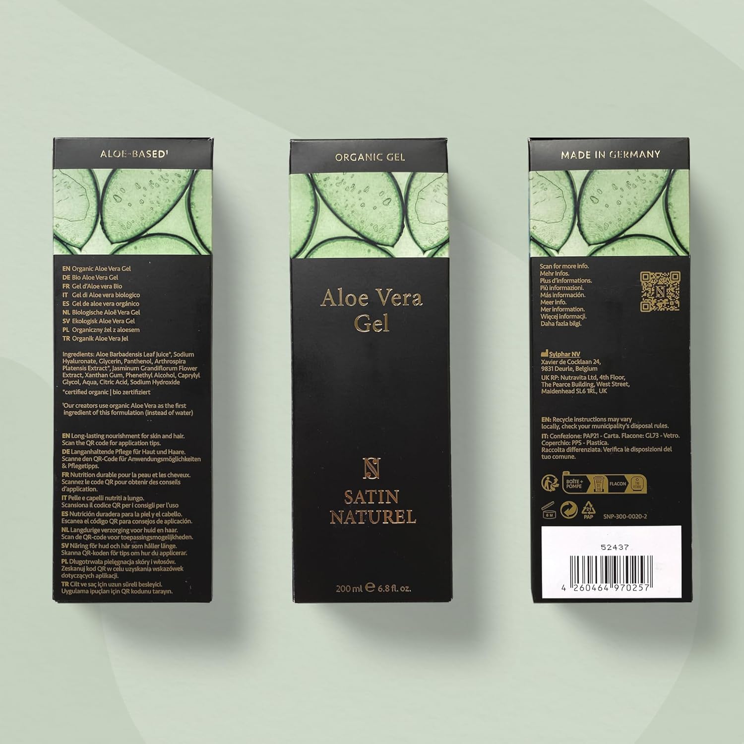 ÖKO-Testauszeichnung sehr gut - Bio-Aloe-Vera-Gel mit Jasmin-Duft 200 ml / Sonnenschutz-Glasflasche / mit Hyaluronsäure, Bio-Spirulina & Panthenol / After Sun / vegane Naturkosmetik hergestellt in Deutschland – Bild 12