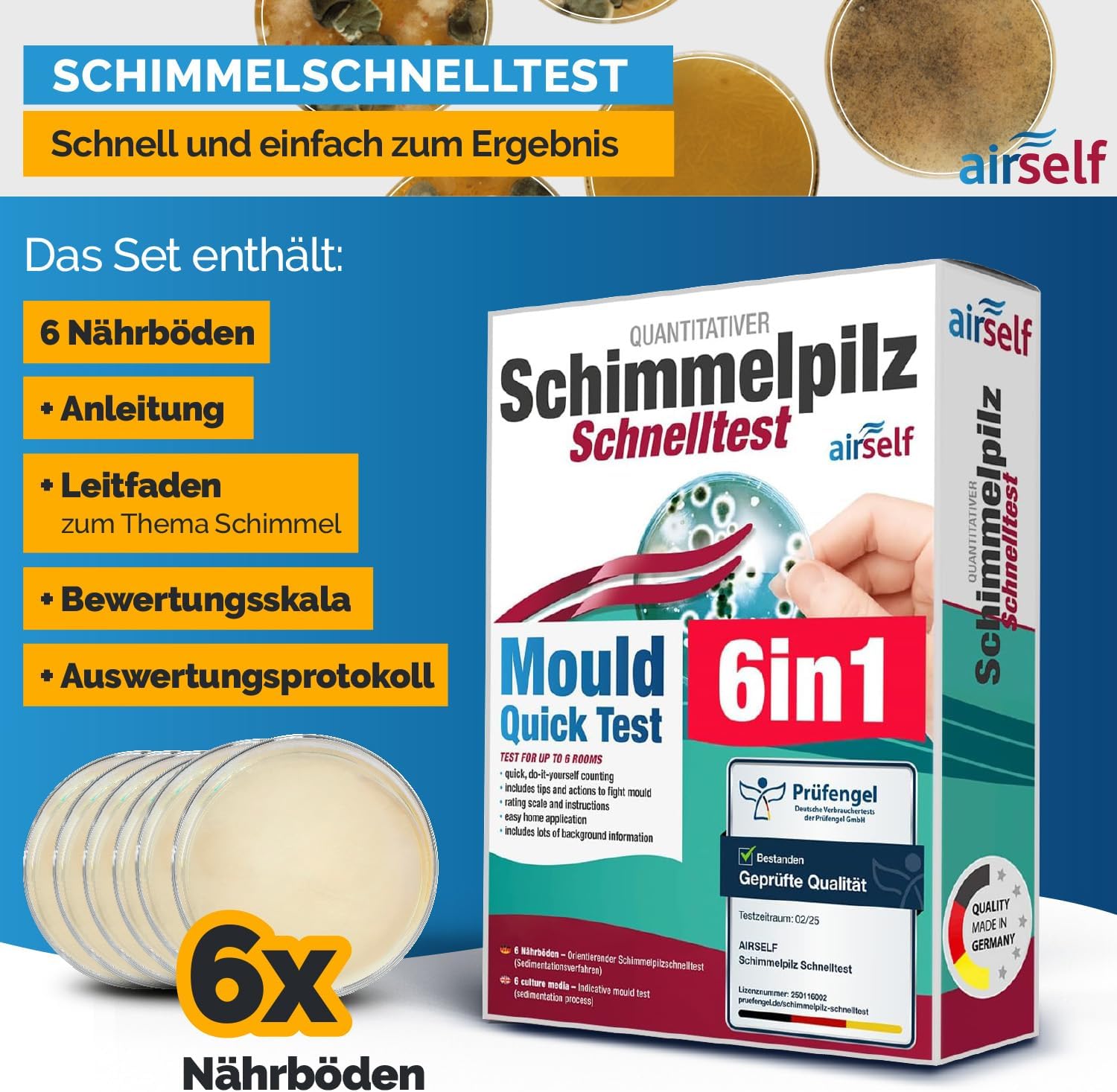 Schimmeltest | Bei Schimmel in der Wohnung die Raumluft prüfen – Schimmel-Schnelltest – Bild 2
