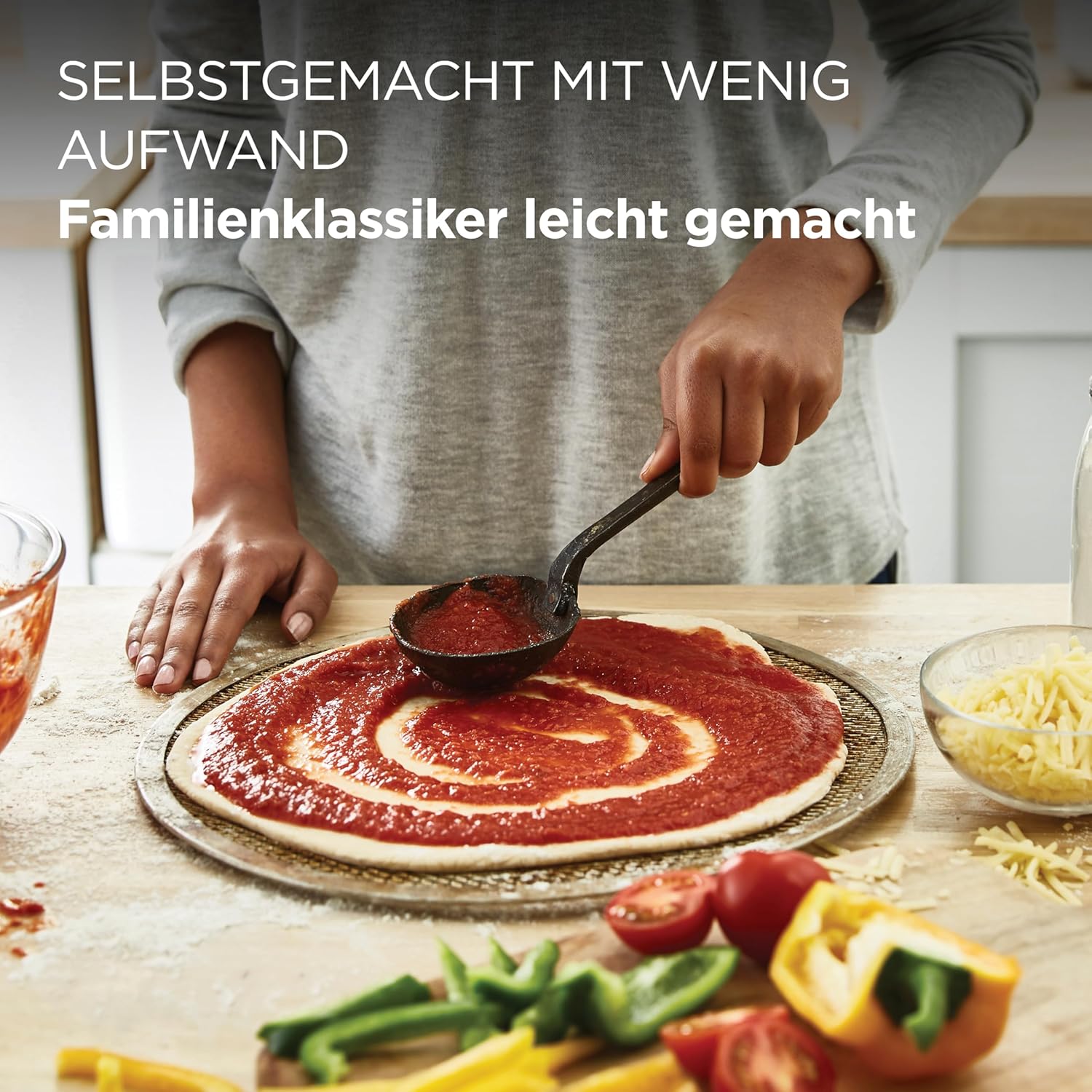 Kenwood Multi Tasker – Küchenmaschine mit Standmixer-Aufsatz, 1000-W-Motor, 44 % leise*, 4,3-l-Schüssel (1,7 kg Teig), 7 Ebenen, Rührarmlift, Zubehörfach, Spritzschutz, Weiß – Bild 2