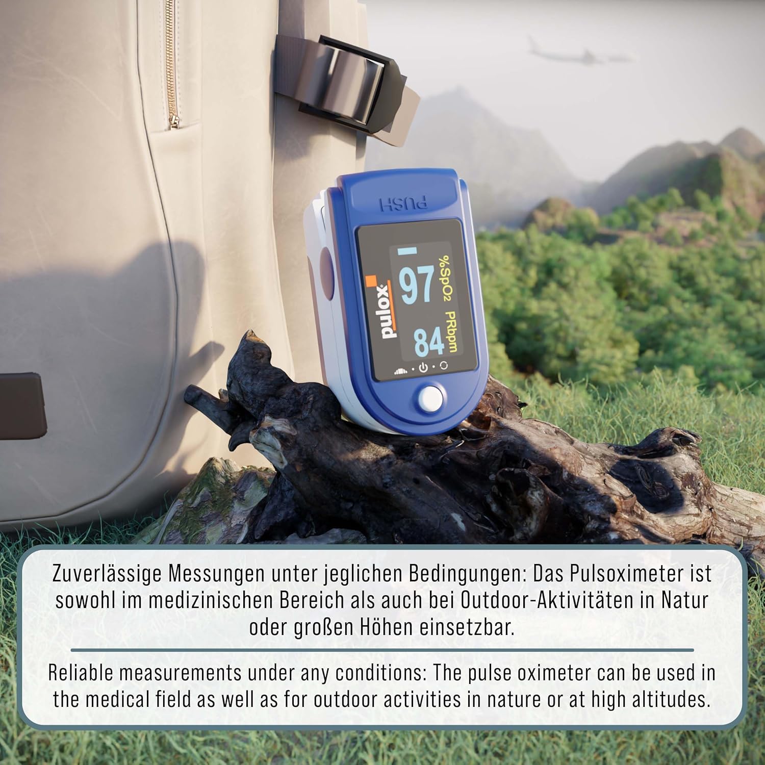 Pulsoximeter PULOX PO-200 Solo Fingerpulsoximeter zur Messung von Puls und Sauerstoffsättigung am Finger | Mit Präzisionsanzeige zur zuverlässigen Kontrolle von Sauerstoffsättigung, Herzfrequenz und Perfusionsindex – Bild 6