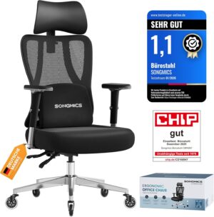 SONGMICS Bürostuhl, ergonomischer ...