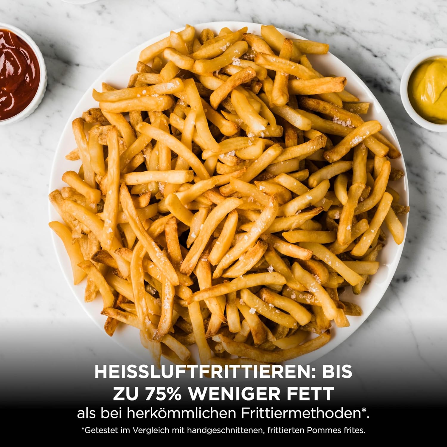 Ninja Foodi FlexDrawer Heißluftfritteuse, Dual-Zone, lässt sich in MegaZone 10,4 l umwandeln, Dual-Zone, mit wenig bis gar keinem Öl, antihaftbeschichtete, spülmaschinenfeste Teile, Stone Gold AF500EUSD – Bild 8