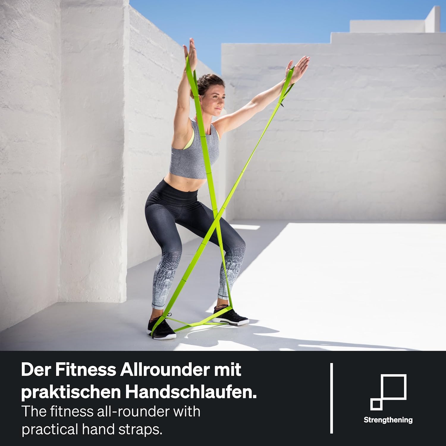 BLACKROLL® Stretchband/Multiband, Fitnessband für Mobility oder ganzheitliches Training, flexibles Übungsband mit Schlaufen, hautfreundliches Stretchband, ideal für Yoga, Made in Germany – Bild 4