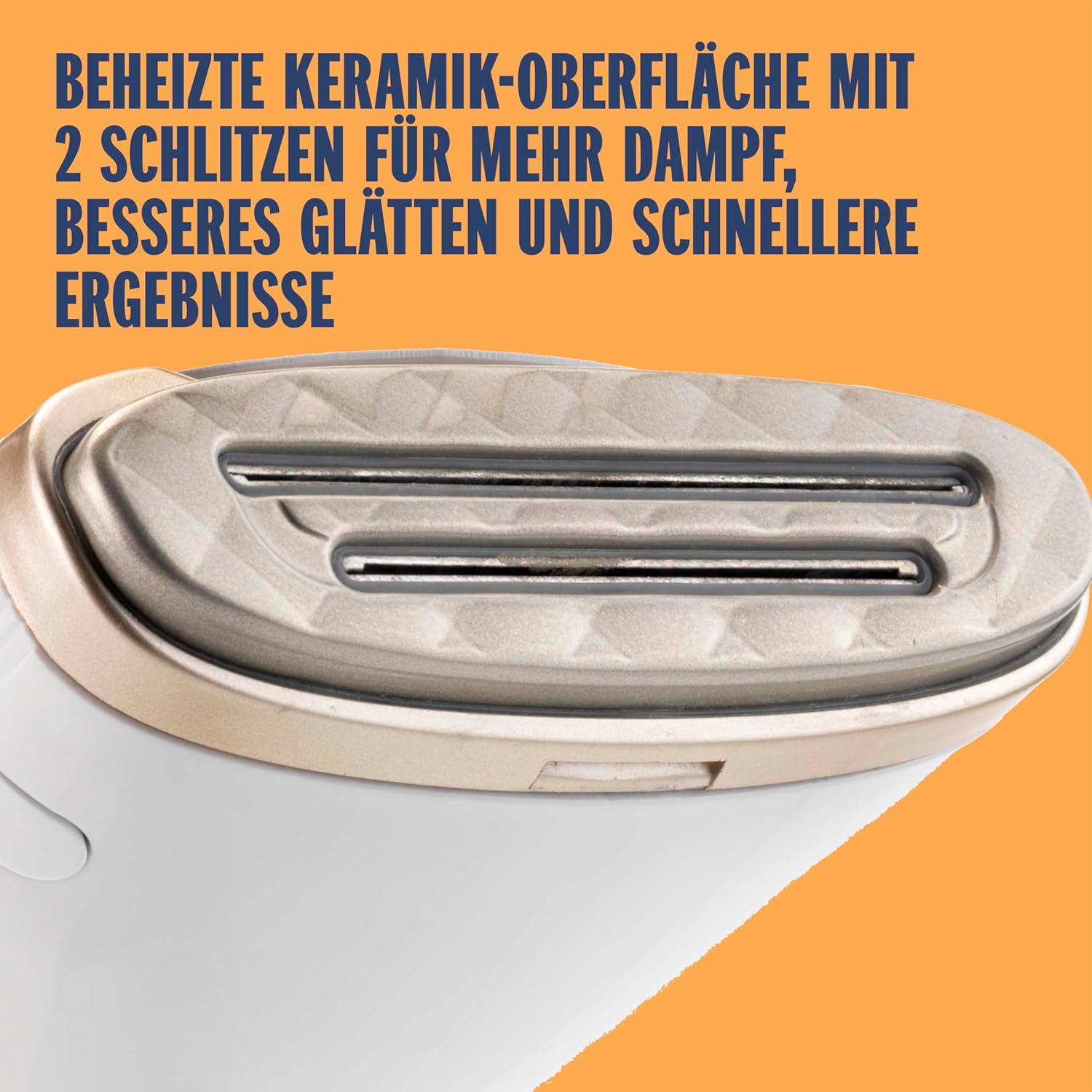 Conair Turbo ExtremeSteam Dampfgarer mit 5 Einstellungen | Dampfleistung 25 g/min | Schnelle Aufheizzeit | 3 Aufsätze für feine und schwere Stoffe + Falten | Weiß/Beige – Bild 13