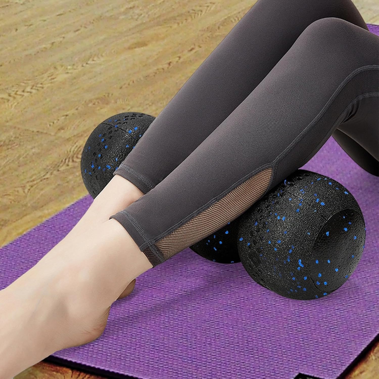 -Faszienrolle, hochdicht, langlebig und leicht Tiefenmassage für Muskelregeneration und Fußbeweglichkeit – ideal für Yoga, Pilates, Unterwegs, alle Fitnesslevel – Bild 5