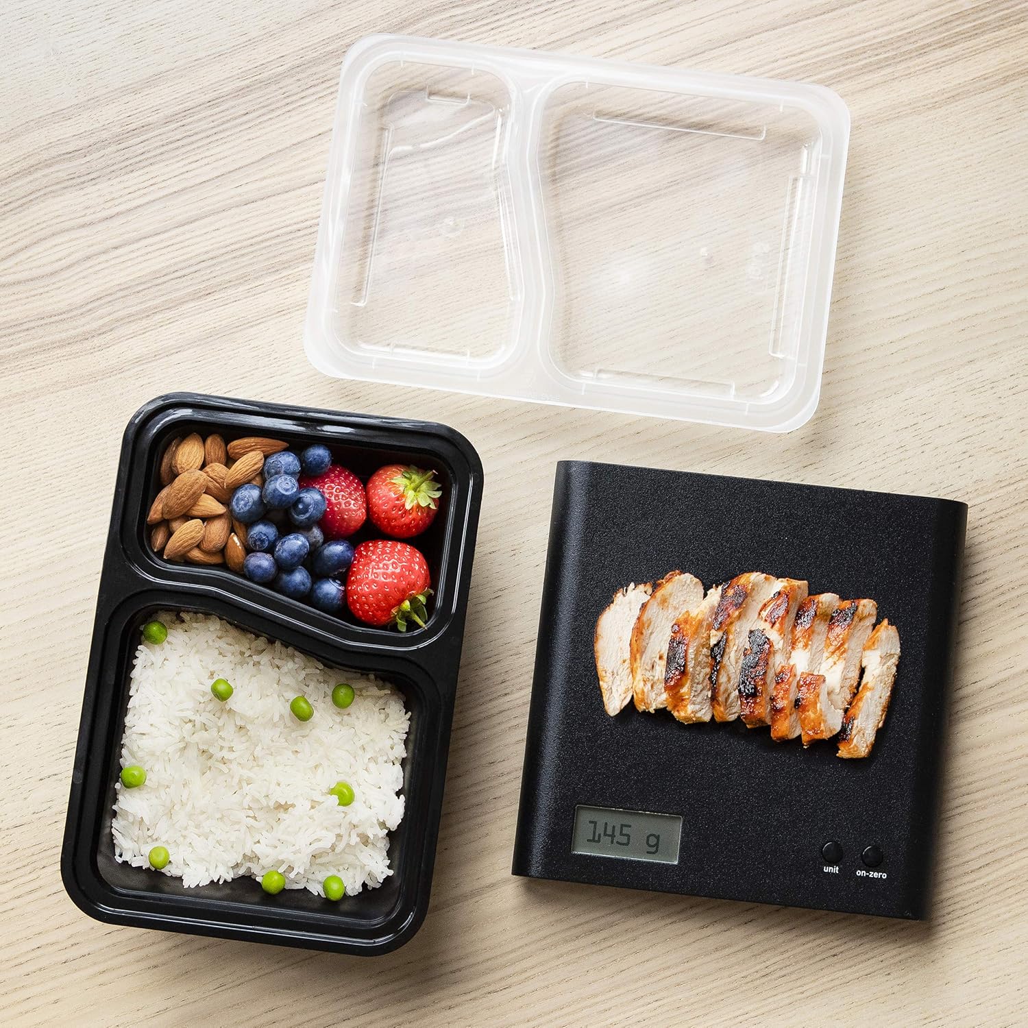 Igluu Meal-Prep-Behälter mit 2 Fächern, Lebensmittelbox, Lunchbox, mikrowellengeeignet, spülmaschinenfest und wiederverwendbar, luftdichter Deckelverschluss, BPA-frei, 10 Stück – Bild 7