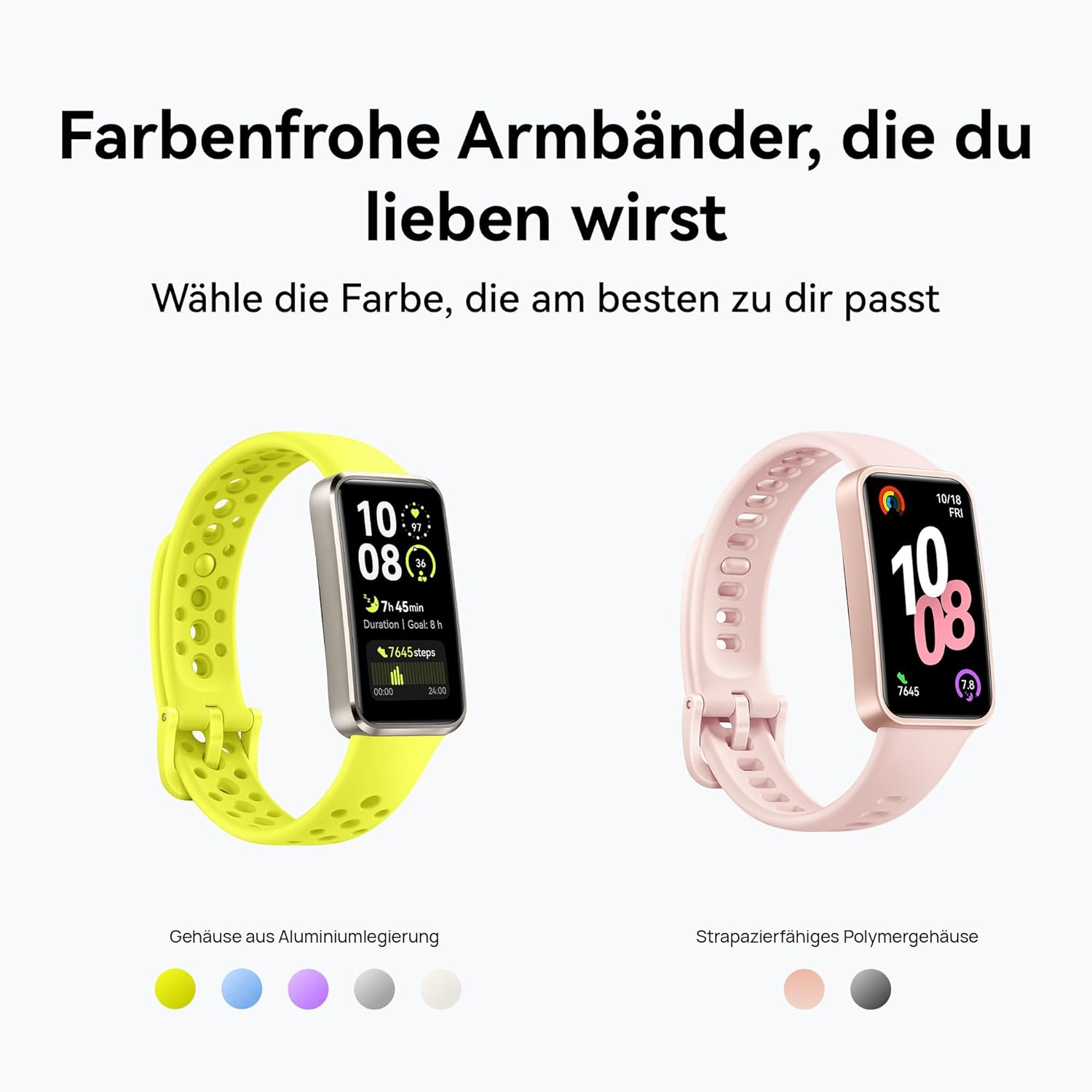 HUAWEI Band 10 Smartwatch Fitness-Tracker Schwarz | Das Tracking rund um die Uhr ermöglicht eine genaue Schlafanalyse und HRV-Messung. Perfekt für Fitnessbegeisterte zur täglichen Erholung. – Bild 8