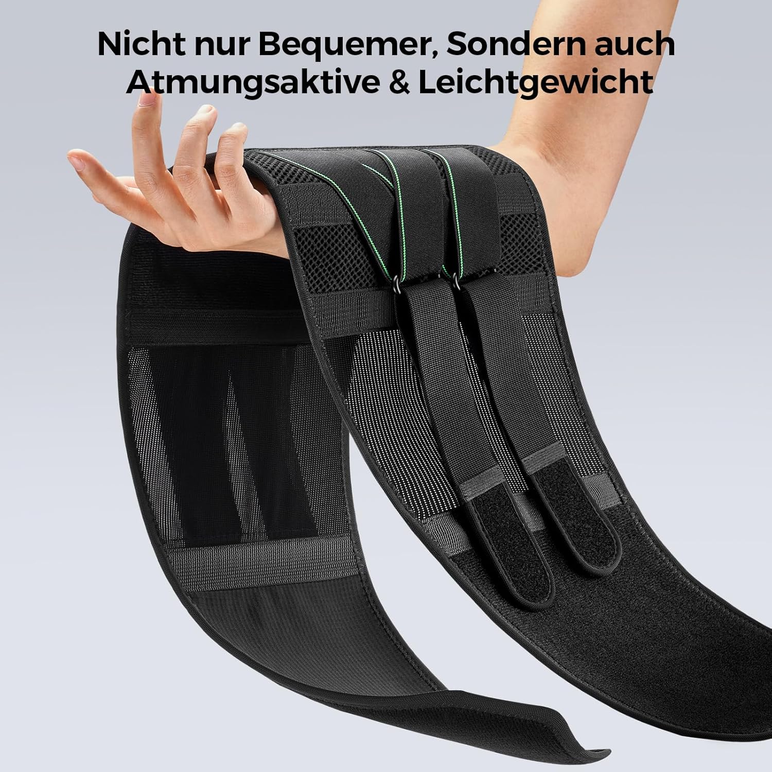 FREETOO Rückenstützgürtel mit 7 Metallstützen, bequeme Rückenbandage für Männer und Frauen mit abnehmbarem 3D-Lendenpolster für den unteren Rücken, LWS, atmungsaktiver Rückengurt für Arbeit und Sport – Bild 7