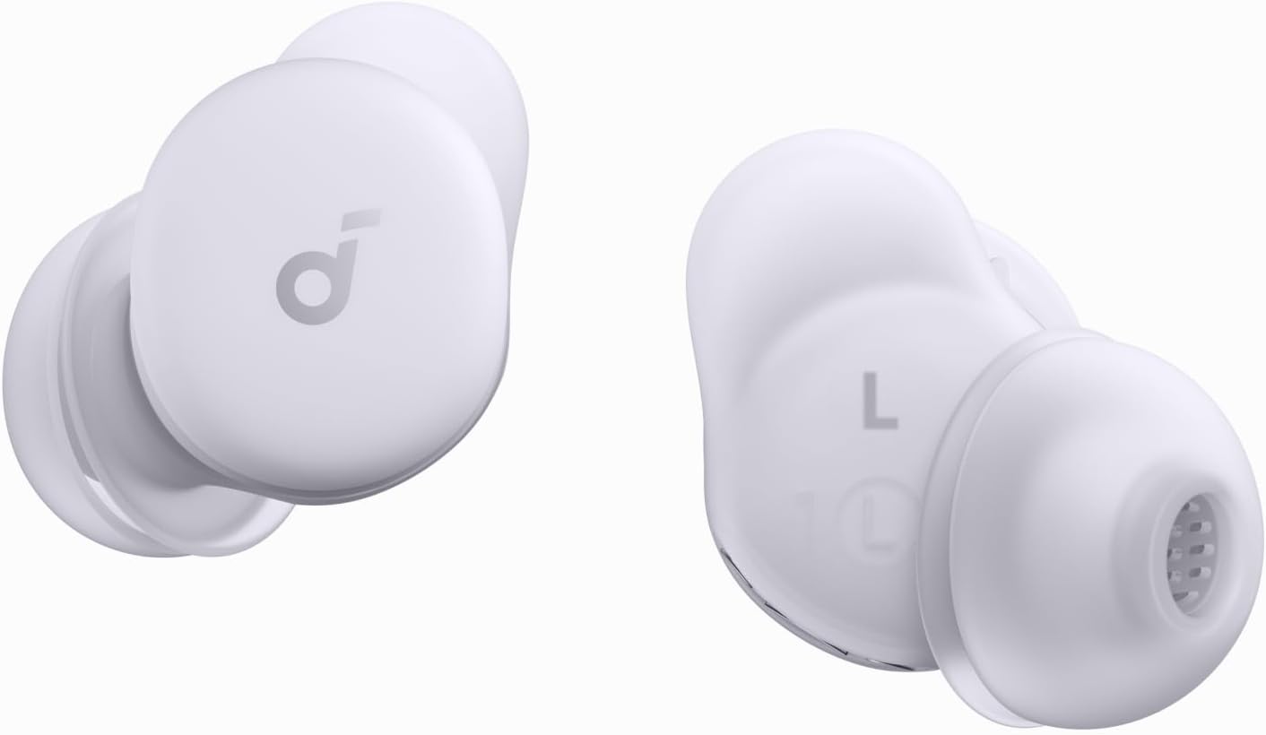 soundcore Anker Sleep A30 Schlafkopfhörer, geräuschmaskierende Bluetooth-Kopfhörer, adaptives Schnarchmaskensystem, besonders bequem für Seitenschläfer, 45-Stunden-Akku