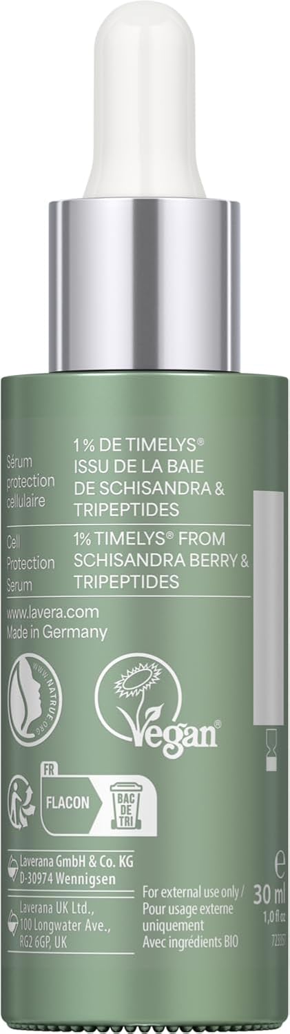 lavera Skin Longevity Cell Protection Serum – Gesichtsserum mit Hyaluron & pflanzlichen Wirkstoffen für glatte, gepflegte Haut, Feuchtigkeit & Regeneration, Naturkosmetik – Bild 5
