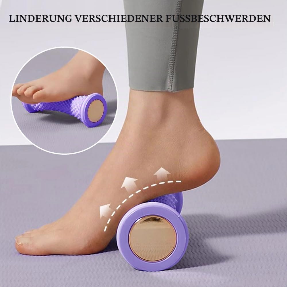 Massagerolle, Fußmassage, Schmerzmassagegerät, Gummi-Massagerolle, Fußmassagerolle, Fußmassagegerät für Fußgewölbeschmerzen, Fersenbahn, Stressabbau, Neuropathie (lila) – Bild 4