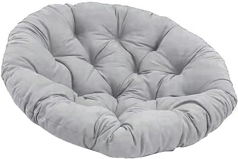 60 x 60 cm Sitzkissen Stuhlkissen – waschbares rundes Outdoor-Sitzkissen – Schaukelkorb-Schaukelstuhlkissen – für Hängesessel (C)