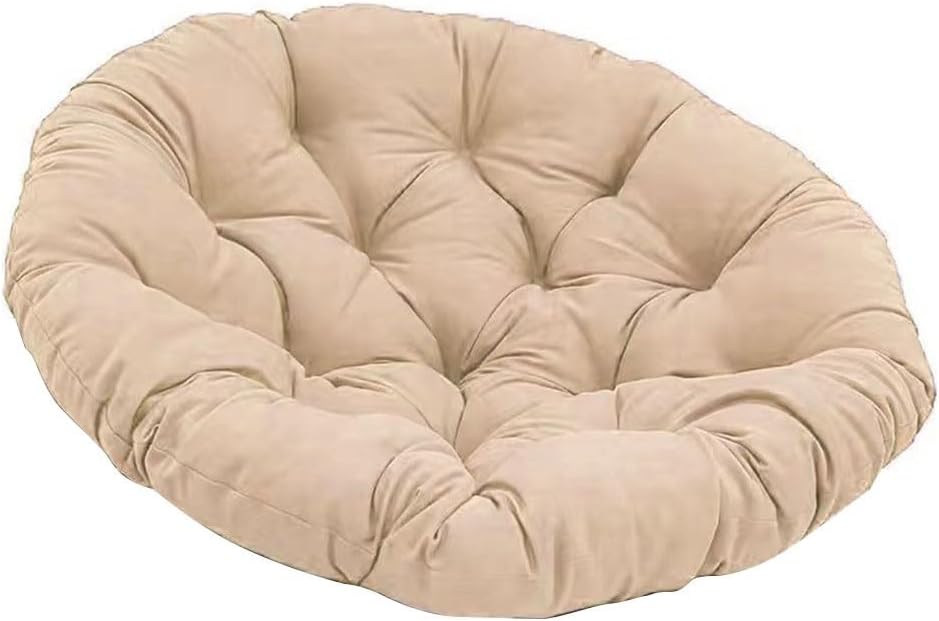 60 x 60 cm Sitzkissen Stuhlkissen – waschbares rundes Outdoor-Sitzkissen – Schaukelkorb-Schaukelstuhlkissen – für Hängesessel (C) – Bild 2