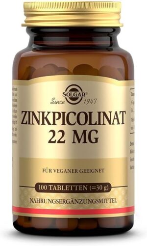 SOLGAR Zinkpicolinat | Hohe Bioverf...