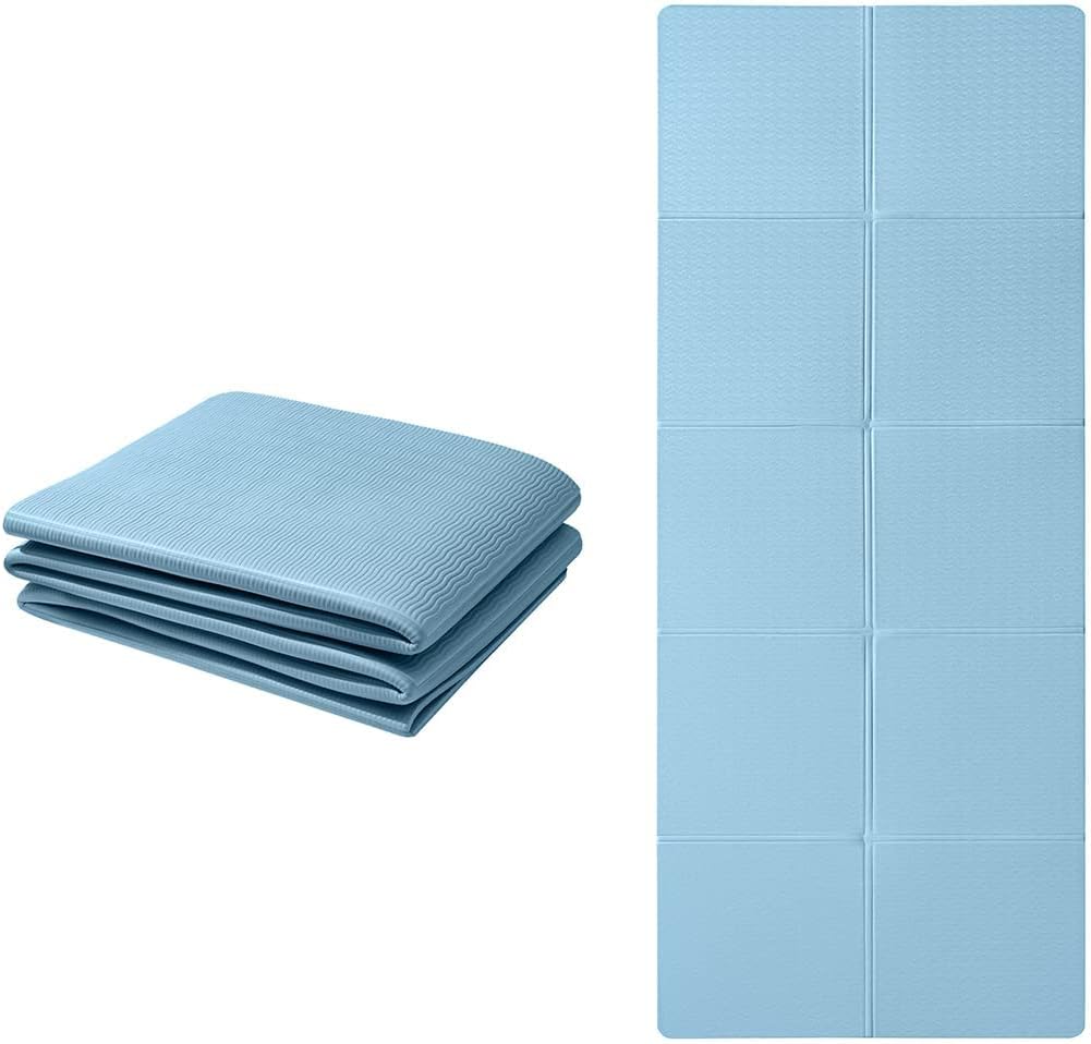 Good Nite faltbare Yogamatte, rutschfest, tragbare Fitnessmatte, faltbar, leicht, Gymnastikmatte, Pilates, Sport, Reise-Gogamat, 183 x 61 x 0,6 cm