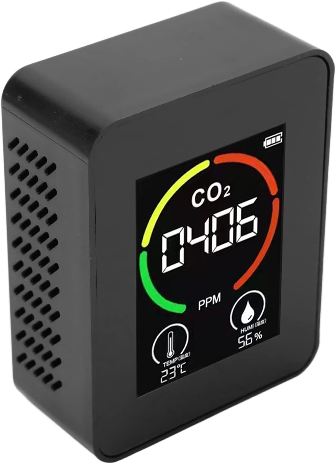 CO2-Detektor für Zuhause, Luftqualitätsmonitor mit TVOC-Test, Echtzeitüberwachung, USB-Aufladung, digitaler Raumlufttester für die Innenüberwachung – Bild 6