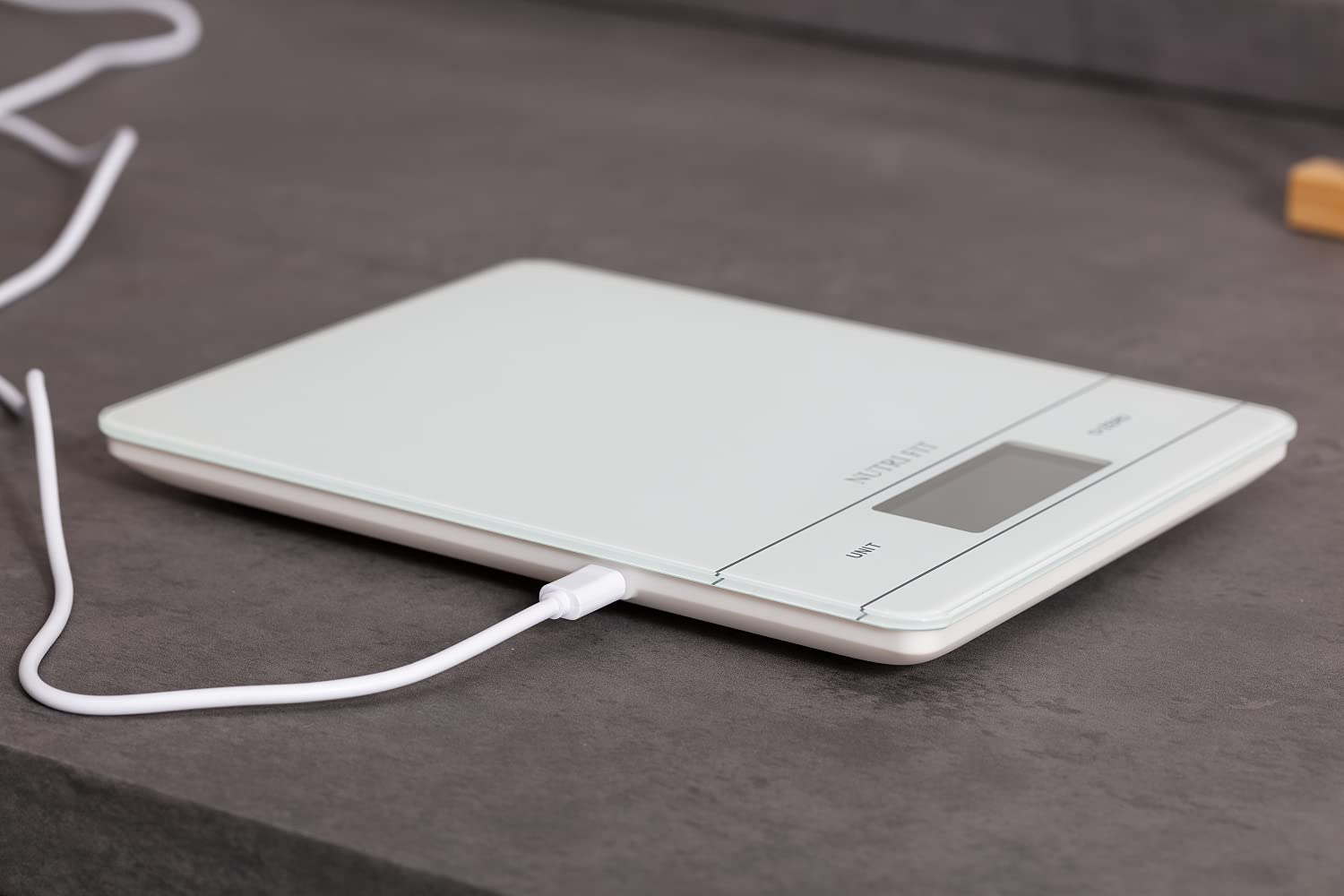 NUTRI FIT Digitale Küchenwaage, hochpräzise elektronische Waage mit Teigschaber – Bild 3