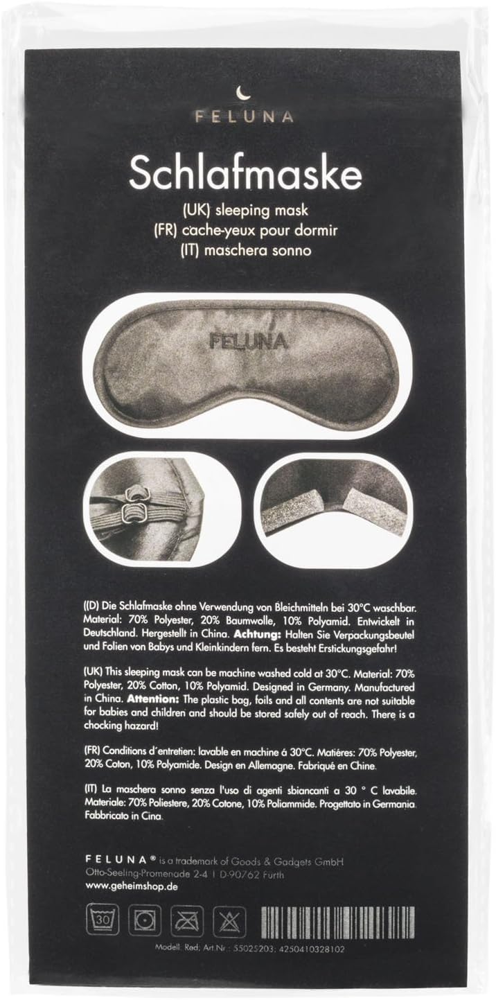 Gel-Gesichtsmaske, Entspannungsmaske, Wellness-Maske zur Kältetherapie, Gel-Maske, Kühlmaske bei Sonnenbrand & Allergien, Kühlbrille, Entspannungsmaske bei Migräne und Kopfschmerzen (Schlafmaske, Schwarz) – Bild 8