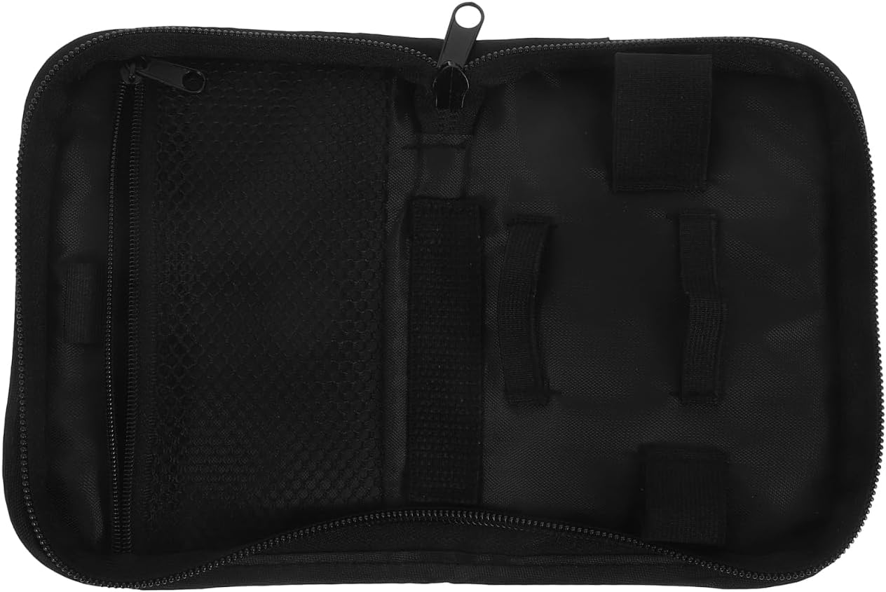 OUNONA Tragbare Aufbewahrungstasche für Blutzuckermessgeräte für Diabetiker, Organizer, Reisetasche, stoßfest, kompakt, Schwarz, 6,10 x 4,53 x 1,38 Zoll