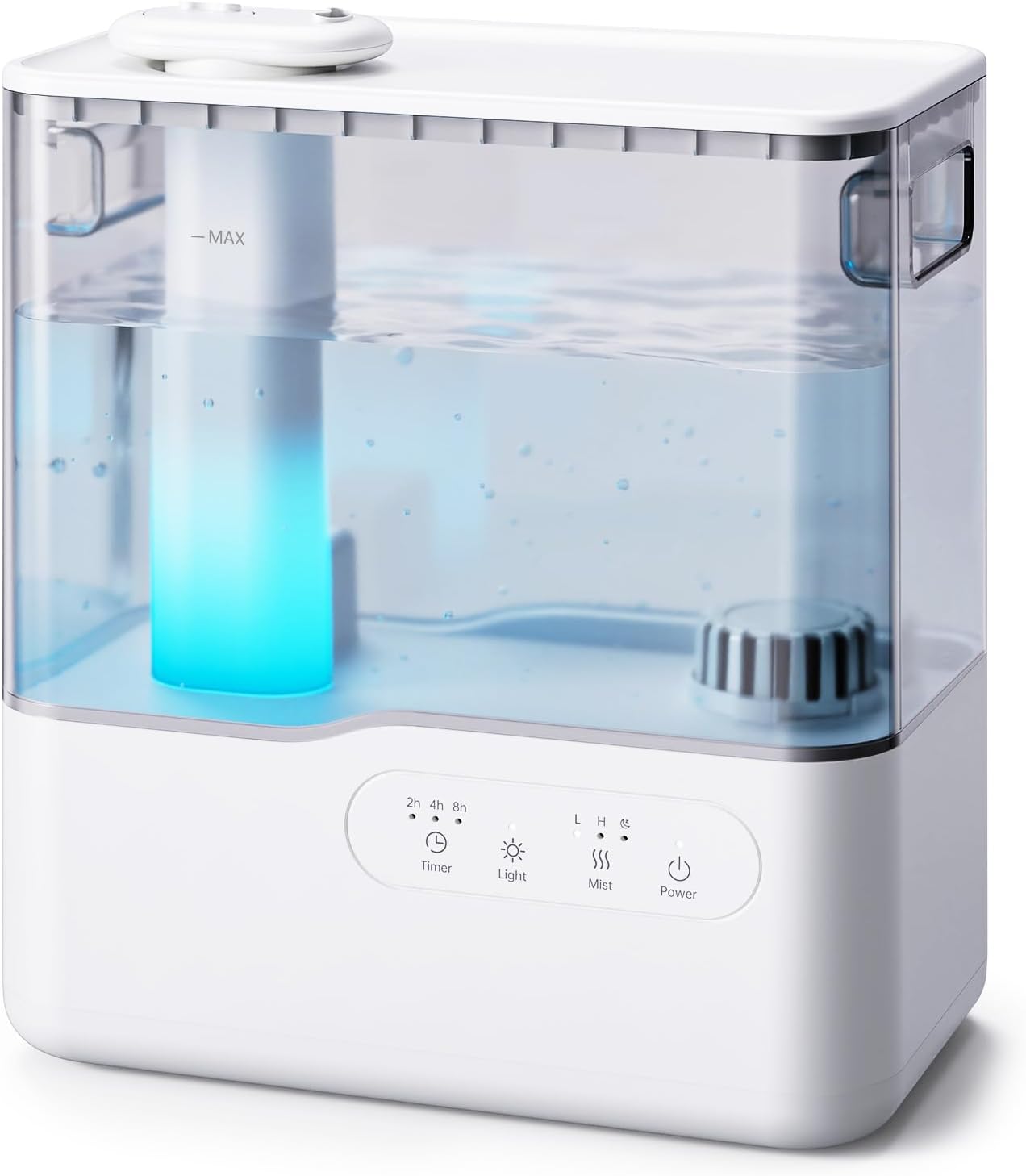 AROEVE Luftbefeuchter für Schlafzimmer 5L, Top-Fill-Kaltnebel-Luftbefeuchter mit Aromadiffusor, 7-Farben-Nachtlicht, Timer, 36H/25dB Leiser Ultraschall-Raumbefeuchter für Baby, Kinderzimmer, Pflanzen