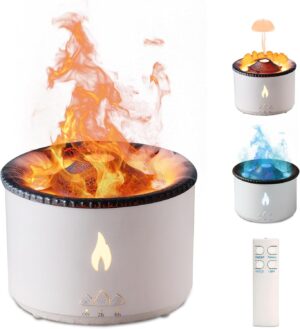 Vulkan Luftbefeuchter, Flammen-Arom...
