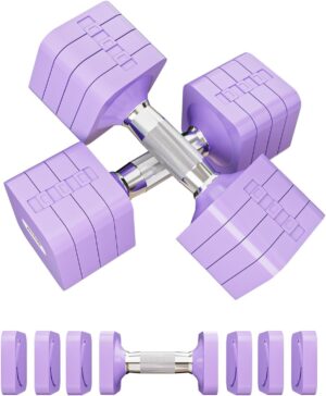 10 kg Hanteln verstellbar, 4-in-1 H...