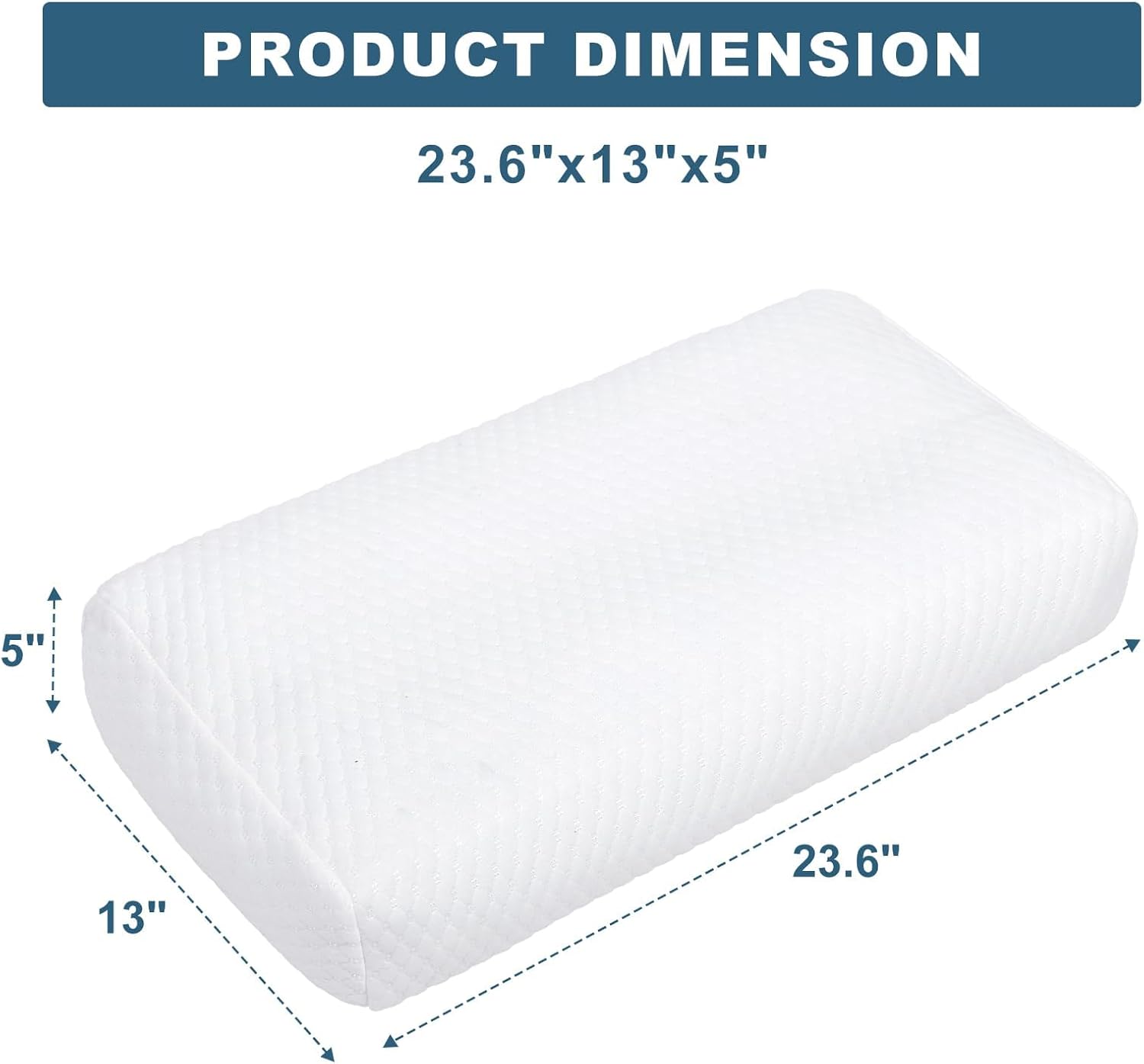 Kniekissen für Seitenschläfer aus Memory-Schaum, ergonomisches und verstellbares Beinkissen für optimale Schlafposition und Druckverteilung, weiß – Bild 4