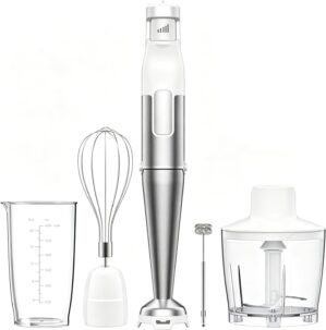 BESROY Stabmixer Set 5 in 1, 1100 W...