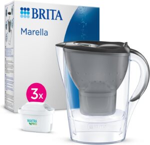 BRITA Marella Wasserfilterkanne Gra...