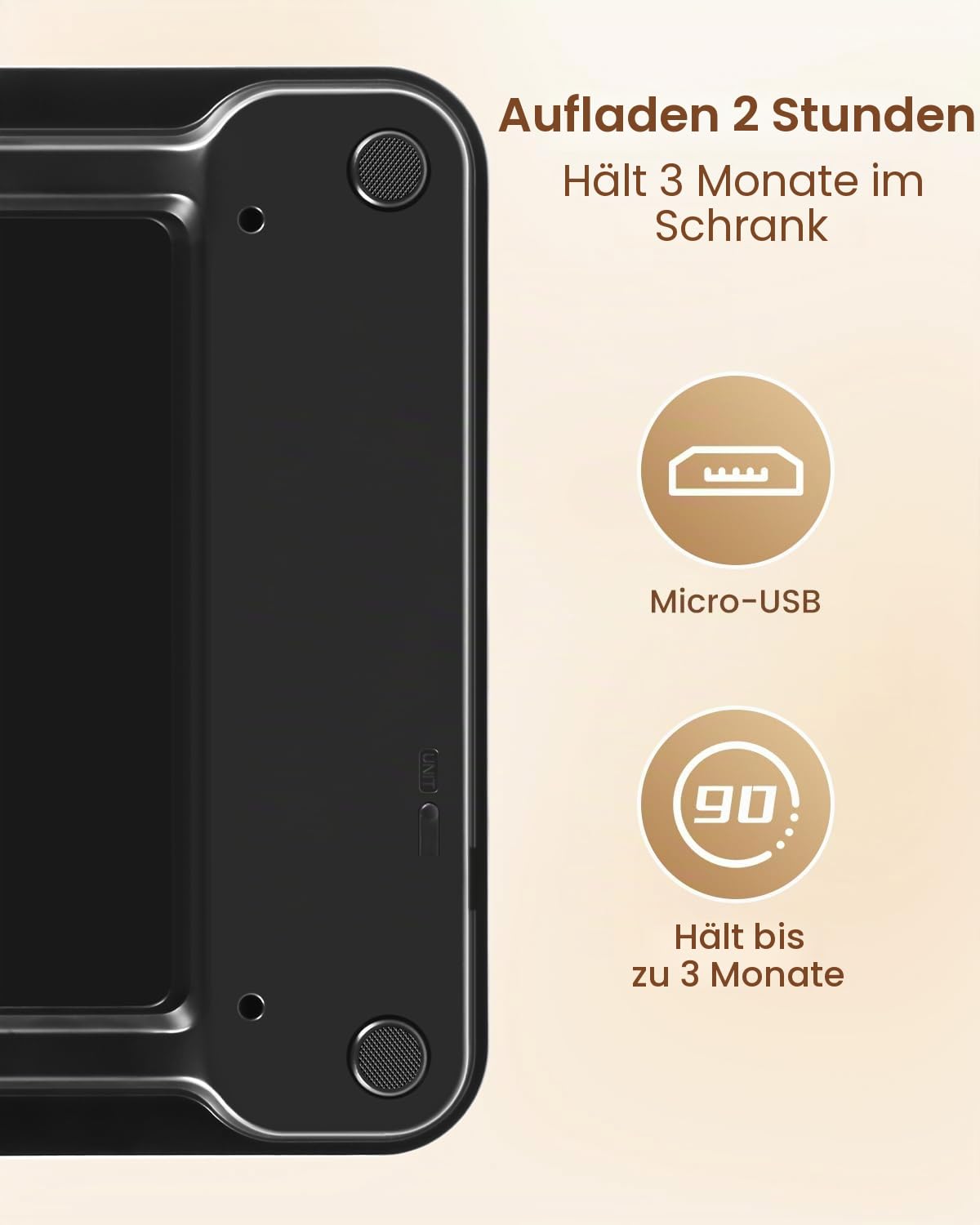Digitale Personenwaage Körperfettwaage Uten Bluetooth Körperwaage Digitale Körperanalysewaage mit App Körperanalysegerät Gewichtswaage 180 kg 400 lb – Bild 6