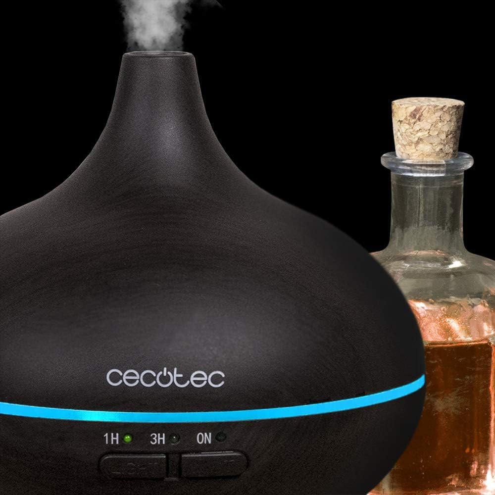 Cecotec Ultraschall-Luftbefeuchter Pure Aroma – 150–300 ml, mit Timer, 7 LED-Farben, Funktion Aromatherapie, besonders leise. (150 ml, Yin) – Bild 3