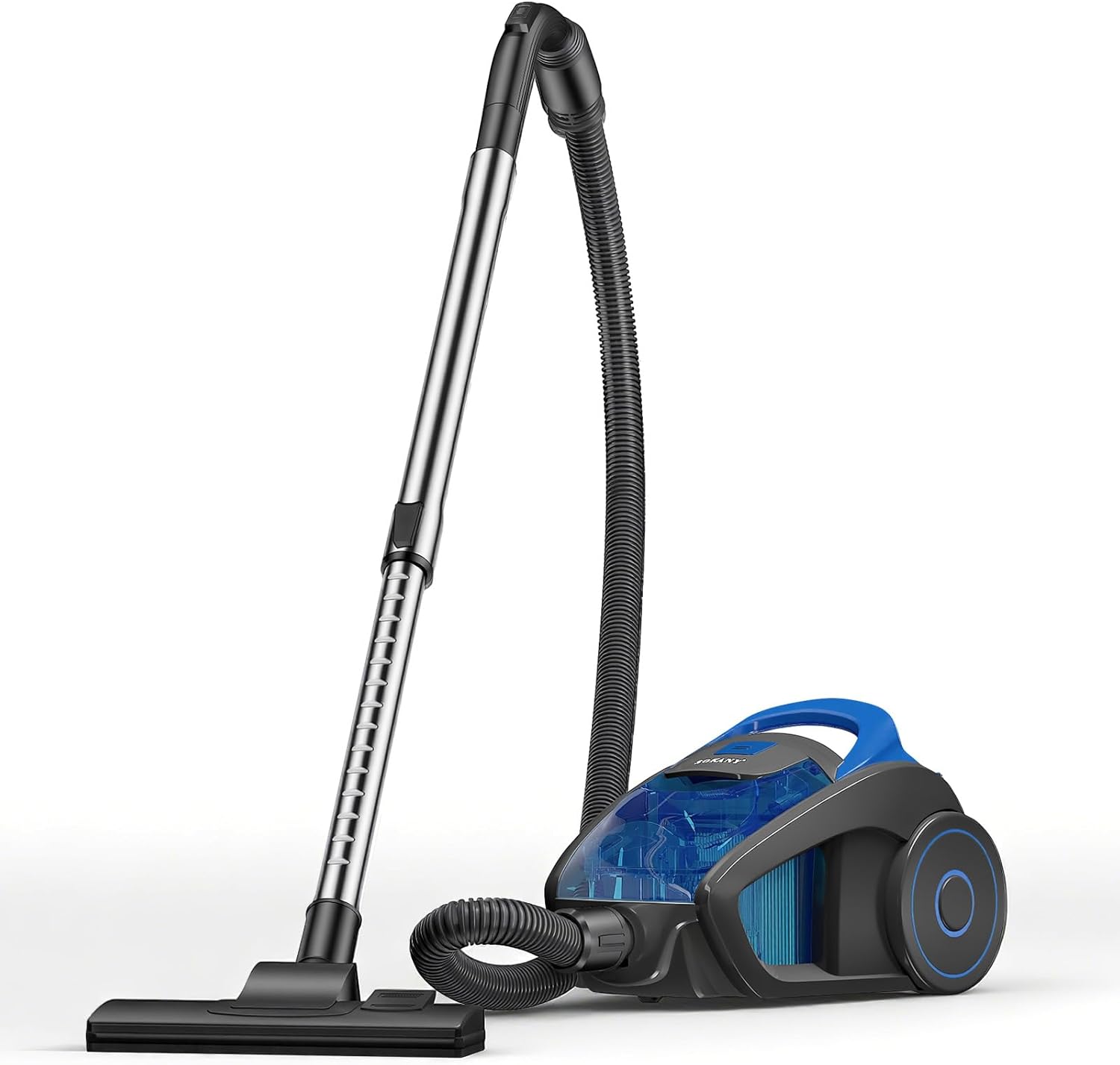 Staubsauger 1200 Watt, 1,5L Beutelloser Staubsauger ohne Beutel 15 kPa, leise, leistungsstark mit HEPA-Filter, kompakt und leicht, für Teppiche, Hartböden, Tierhaare (F)