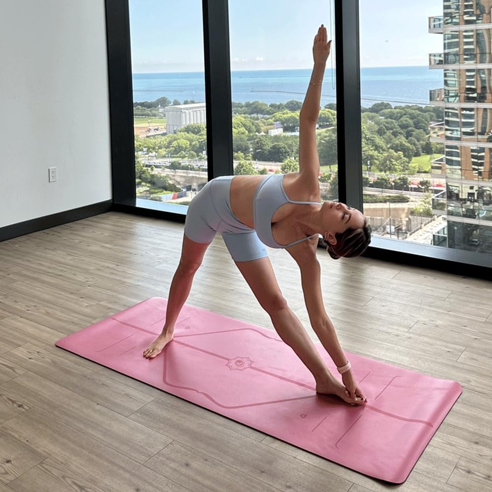 Liforme Reise-Yogamatte – die umweltfreundlichste, rutschfeste Yogamatte der Welt mit originellem, einzigartigem Ausrichtungsmarkierungssystem – biologisch abbaubare Matte aus Naturkautschuk – Bild 2