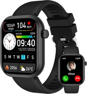 Smartwatch Herren Damen 2 Zoll Fitn...