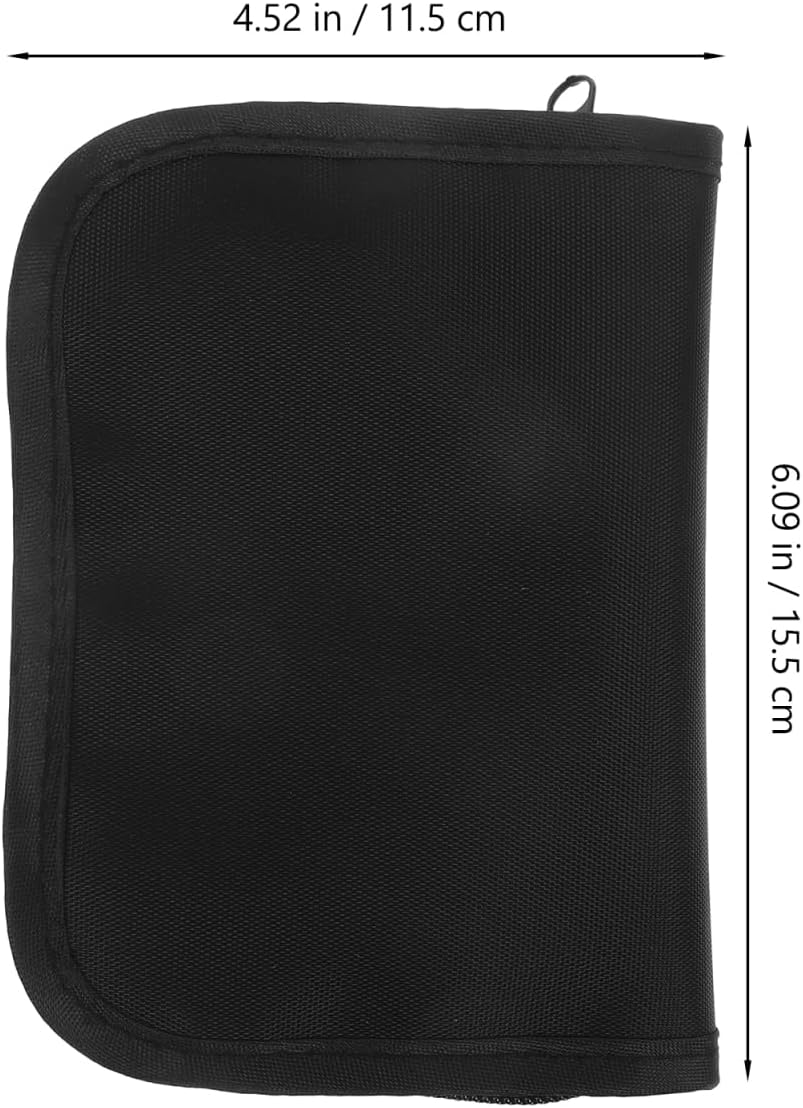 OUNONA Tragbare Aufbewahrungstasche für Blutzuckermessgeräte für Diabetiker, Organizer, Reisetasche, stoßfest, kompakt, Schwarz, 6,10 x 4,53 x 1,38 Zoll – Bild 6
