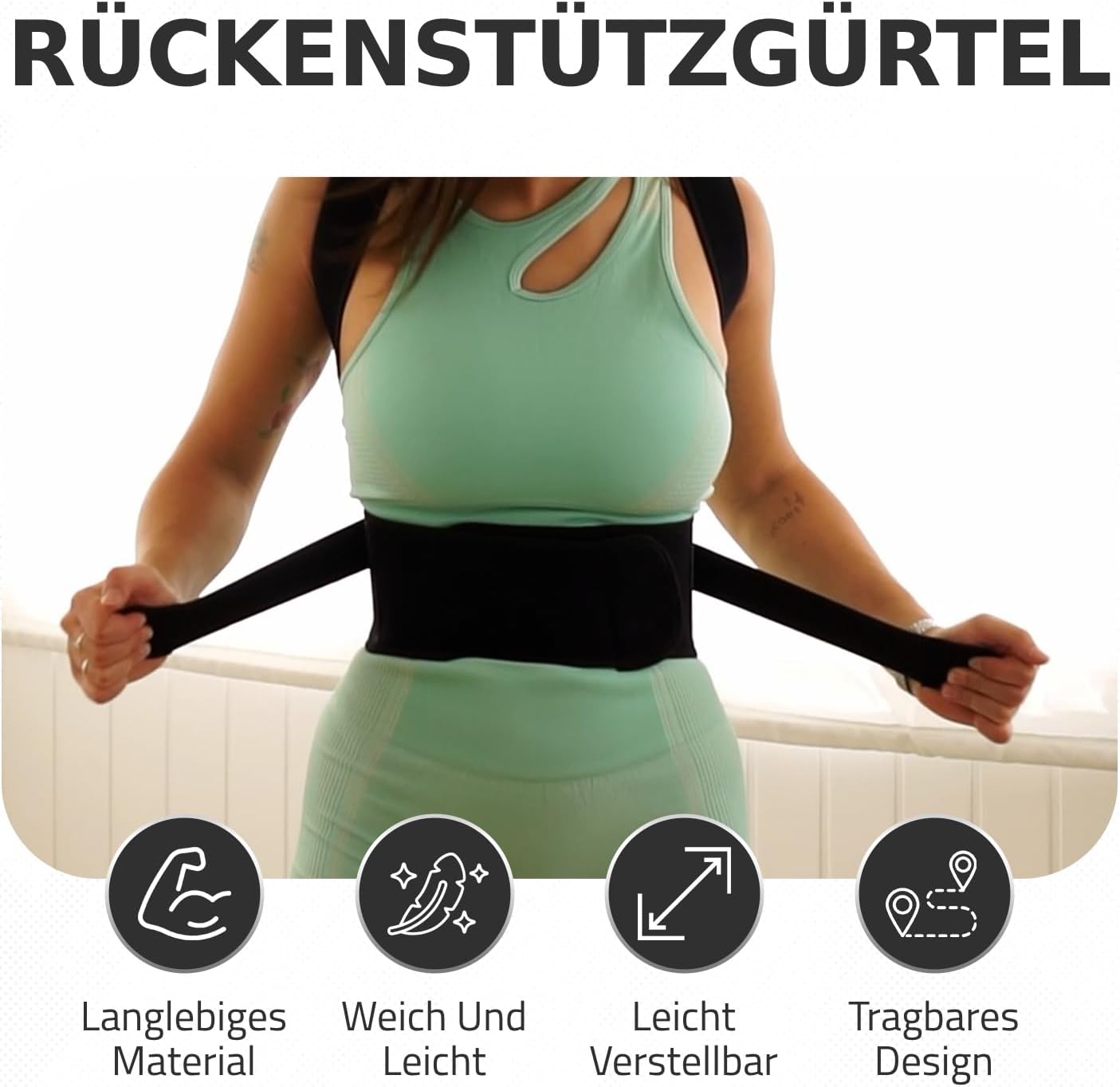 Roar Haltungstrainer Damen Herren – Rückengurthaltung, Geraderücken, Hohlkreuzkorrektur, Haltungskorrektur – Haltungskorrektur – Bild 6