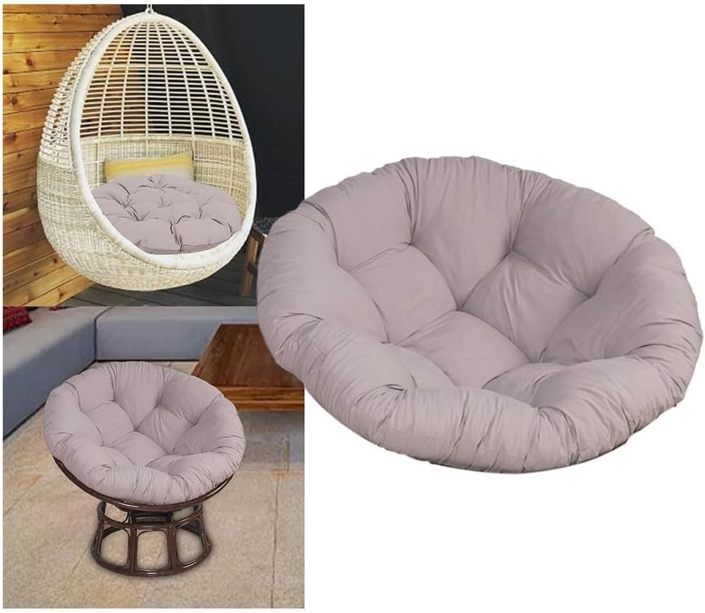60 x 60 cm Sitzkissen Stuhlkissen – waschbares rundes Outdoor-Sitzkissen – Schaukelkorb-Schaukelstuhlkissen – für Hängesessel (C) – Bild 9
