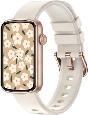 Smartwatch Damenuhr, schlanker Fitn...