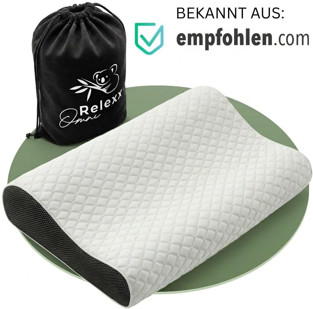 Ergonomisches Nackenstützkissen, atmungsaktives Kissen zur Entspannung, aus weichem Memory-Schaum, Nackenkissen, Seitenschläferkissen, Reisekissen, Kopfkissen – Bild 4
