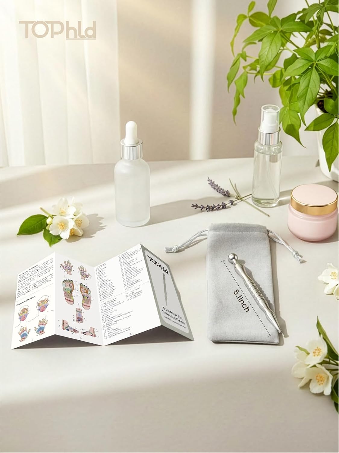 Akupunkturstift, Premium-Akupressurstift aus Edelstahl zur Schmerzlinderung bei Muskelverspannungen, Triggerpunkt-Massagestift, manuelles Reflexzonenmassagegerät – Bild 6