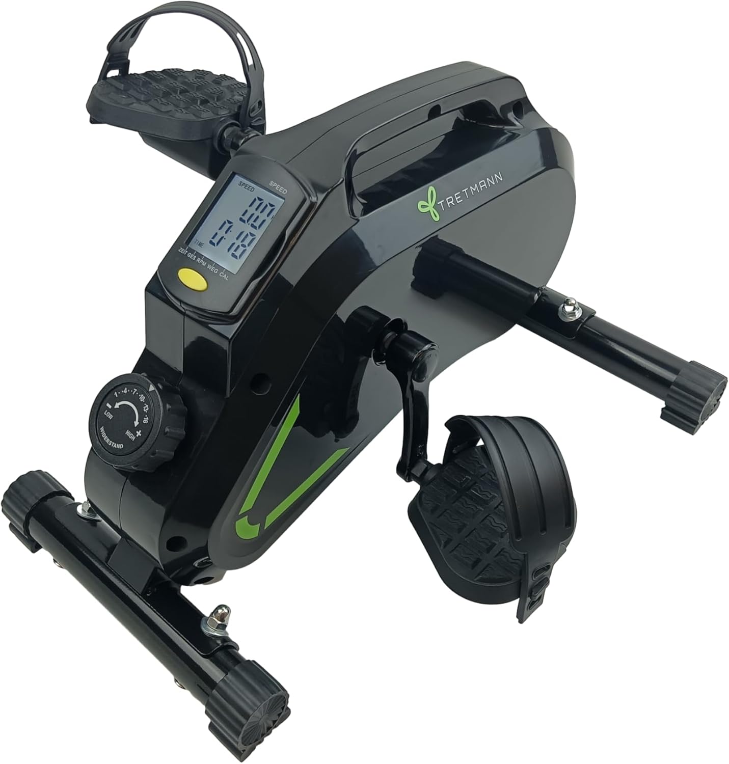 Tretmann Pedaltrainer-Set, extra leise und gelenkschonend, inklusive Dekra-geprüftem Befestigungsgurt für Senioren-Heimtrainer Minibike – Bild 8