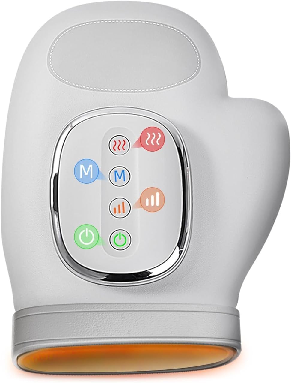 Elektrisches Handmassagegerät mit Wärme und Kompression, 3 Massagemodi, 3 Temperaturkontrolloptionen, 5 Kompressionsmodi, kabelloses tragbares Fingermassagegerät, Handmassage kann Taubenfinger lindern